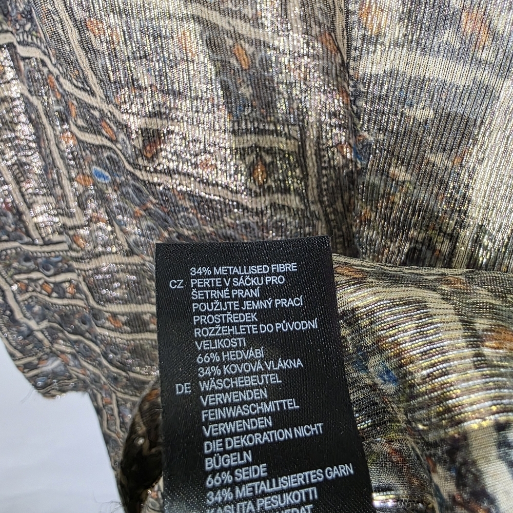 Isabel Marant x H&M silk Metallic studded racer back Tank top - Picture 9 of 12